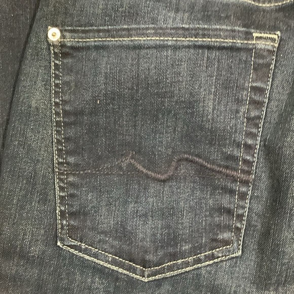 7 For All Mankind “Slimmy” Darkwash Stretch Jeans size 32 - Picture 4 of 13